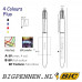 BIC® 4 Colours Fluo balpen BIC® 4 Colours Fluo balpen